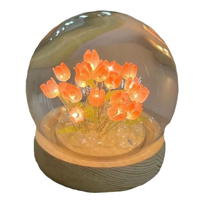 Tulip Night Light Decorative Home Gift with LED Base